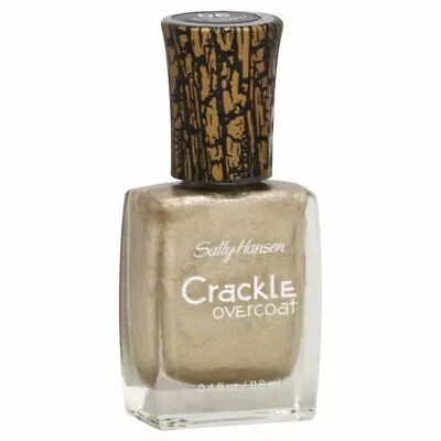 Sally Hansen Nail Polish Crackle Overcoat Antique Gold 0.4 Fl. Oz. • $7.34