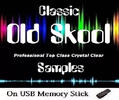 Old Skool Digital Audio WAV & AIFF Samples Studio Collection On 64GB USB • £24.99