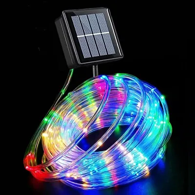 Solar LED Powered Fairy String Rope Strip Lights Waterproof Outdoor Garden Patio • $16.14