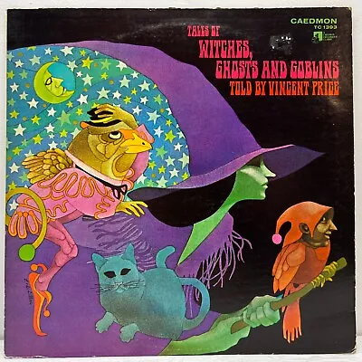 Tales Of Witches Ghosts & Goblins Vincent Price 1972 Vinyl Caedmon Records • $131.99