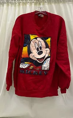 Mickey Unlimited Red Vintage Big Mickey Mouse Crewneck Sweatshirt - Size XXL • $12.99