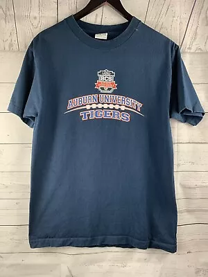 Auburn Tigers Football 2014 BCS National Championship Adult Medium Navy T-shirt • $9.99