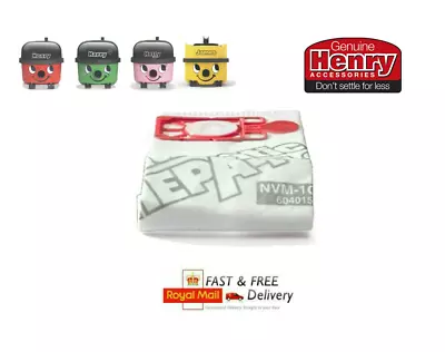 £2.45 • Buy Henry Hoover Bag Reusable Genuine Numatic Filter Hetty Hepaflo NVM-1CH 907075 1 