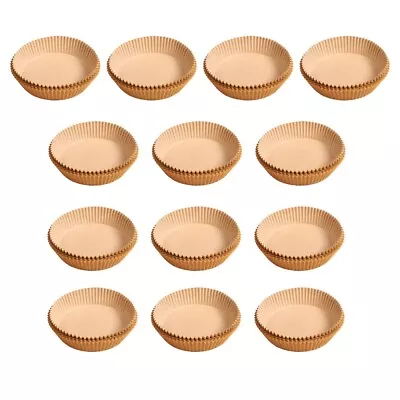  50 Pcs Bowl Shape Baking Liners Pastry Holder Air Fryer Basket Paper Barbecue • £9.98