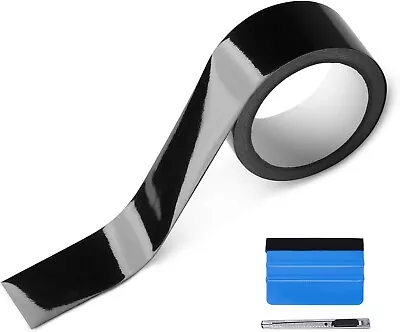 Free Tool Kit High Gloss Vinyl Wrap Kit For Black Out Chrome Delete Window Trim • $25.59