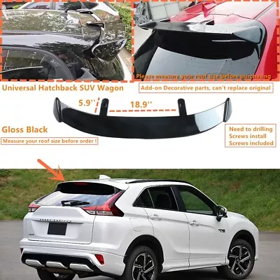 For 2022+ Mitsubishi Eclipse Cross Glossy Black Rear Roof Spoiler Wing Universal • $83.99