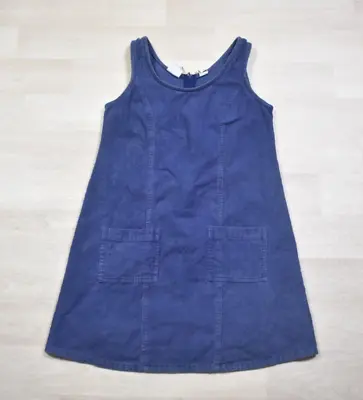 Y2K Stefano Basics Corduroy Mini Jumper Dress VTG 90s 2000s Blue Grunge Pockets • $4.97