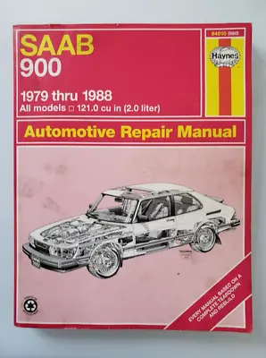 Saab 900 Haynes Repair Manual 1979 Thru 1988 • $10