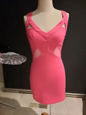 $20 • Buy Finders Keepers Big Wheel Pink Body Dress Size S