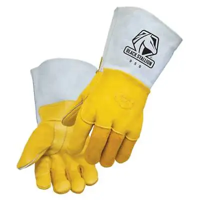 $48.99 • Buy Black Stallion 950L Premium Lined Elkskin Stick Welding Gloves Large