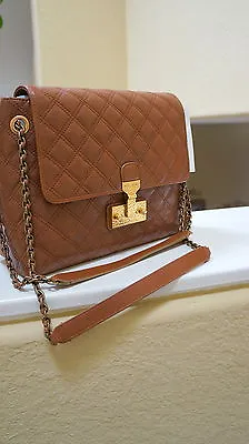 $1300 Marc Jacobs Quilted Shoulder Bag XL Single GIANDUIA With Brass GORGEOUS!! • $695