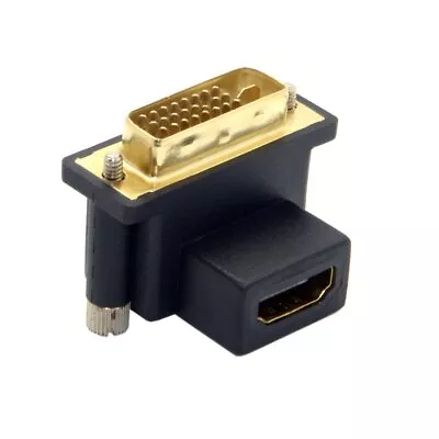 Up Angled 90 Degree DVI Male To HDMI Female Adapter For Computer & HDTV & Gra... • $16.76