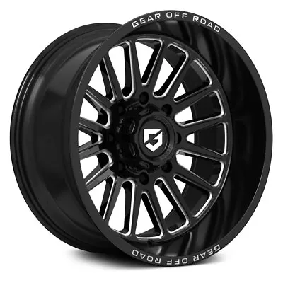 Gear Alloy 764BM Wheels 20x12 (-44 6x139.7 106.2) Black Rims Set Of 4 • $1398.72
