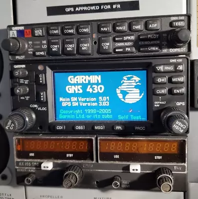 Garmin GNS 430 GPS NAV/COM P/N 011-00280-10 Mods 1-5 7 - As Removed Working • $3795