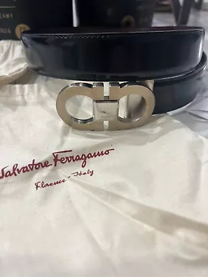 Authentic NEW - Salvatore Ferragamo Mens Reversible Belt - Black & Auburn • $84