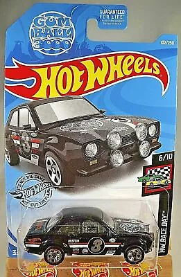 2019 Hot Wheels #102 Gum Ball 3000 Race Day '70 FORD ESCORT RS1600 Black Variant • $7.35