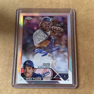 2023 Topps Chrome Mike Piazza Legends Refractor Auto Autograph # /50 Dodgers • $60