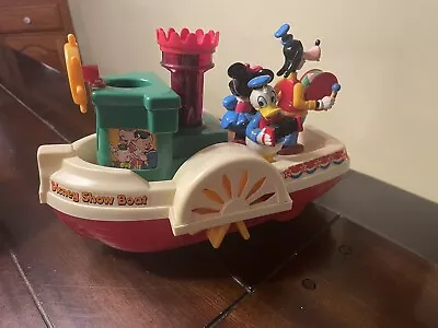 Vintage Walt Disney Toy Mickey Mouse Steam Show Boat Battery Operated 1981 • $24.99