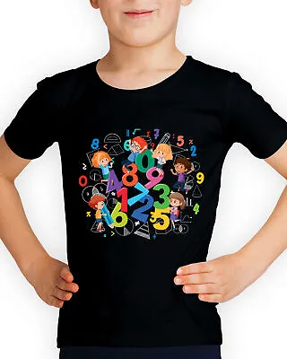 Numbers Day 2024 Colorful Maths Symbols School Fun Boys Girls Kids T-Shirts #DNE • £7.59