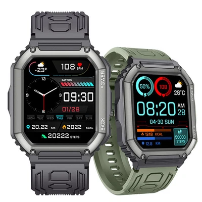 $67.98 • Buy Sports Men Smart Watch Bluetooth Call 1.8inch Heart Rate Fitness Tracker Watches