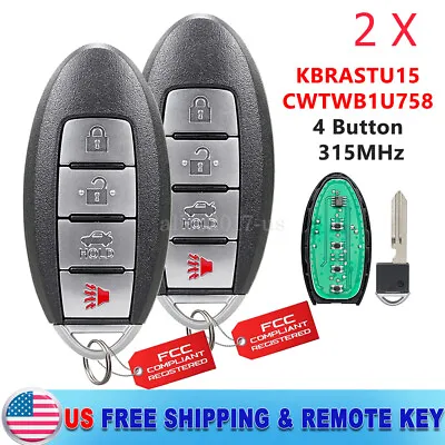 2 Car Key Fob Keyless Entry Remote For 2003 2004 2005 2006 Infiniti G35 G 35 • $15.89