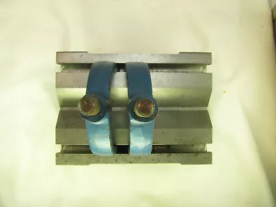 $50 • Buy Precise Toolmaker V-block W / 2 Slot In Clamps