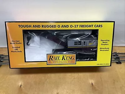 MTH Rail King No.30-7928 MTHRRC-1999 RK Operating Crane Car O Gauge Real Nice!! • $44.99