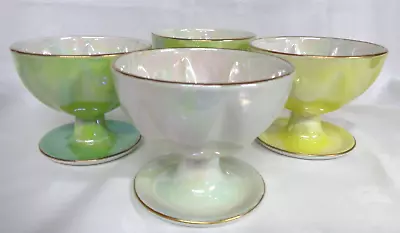 £39 • Buy Four Maling Lustre Ware Sundae Dishes Pearl Effect  Perfect.