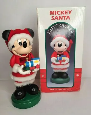 Disney Mickey Santa Toy Train 12in Nutcracker Christmas Figure Kurt Adler 1994 • $80.79