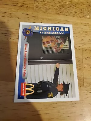 Michigan State Police Card - Home Alone McSafety Rules • $0.99