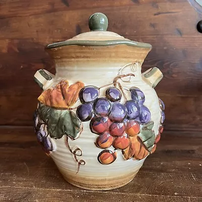 Certified International Tuscany Large Canister With Lid Pamela Gladding 11” • $59