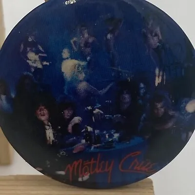 MOTLEY CRUE Pin Vintage 80s Band Pin Pinback Button Badge 1987 • $9.99