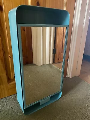 IKEA Gunnern Mirrored Metal Bathroom Wall Cabinet - Light Blue • £25