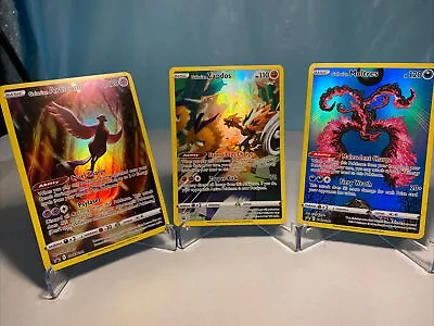 Pokemon Galarian Articuno Zapdos Moltres Full Art SWSH 282 283 284 Promo Card NM • $5.75