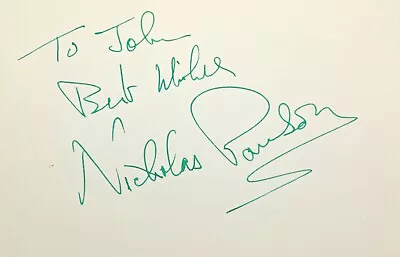 NICHOLAS PARSONS Autographed SIGNED 4x6 CARD Just A Minute Benny Hill VERZI  • $14.99