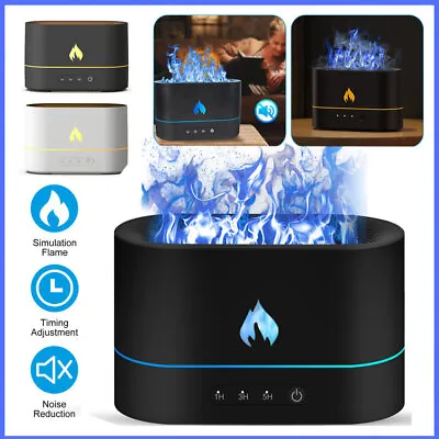 250ml USB Air Humidifier Essential Oil Aroma Diffuser 3D Flame Mist Home Decor • $12.55