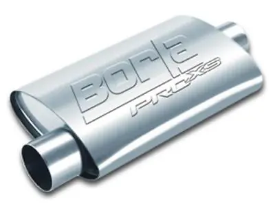 Borla Muffler Turbo 2 1/2  Inlet/2 1/2  Outlet Brushed Stainless Steel Each • $111.99