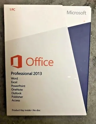 NEW Microsoft Office Professional 2013 Windows Excel Word Access Publisher • $199.99