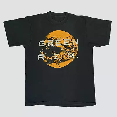 Vintage R.E.M. - Green  Short Sleeve Cotton Black All Size Shirt AH1209 • $16.99