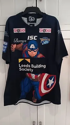 £24.99 • Buy Leeds Rhinos Captain America Rugby League Shirt Top Men’s Size XL Jersey GC