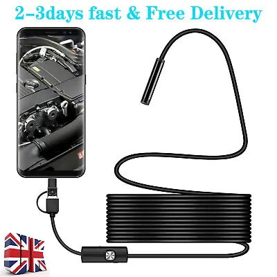 £7.49 • Buy HD USB Type-c Endoscope Endoscopy Tube Inspection Camera 3 In 1 For Android UK
