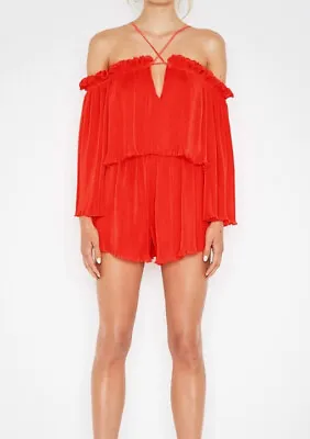 WOMENS ALICE McCALL ORANGE / RED LOCOMOTION PLAYSUIT/JUMPSUIT SIZE 6 • $25