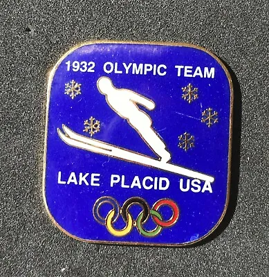 OLYMPIC Pin PINS 1932 Lake Placid Ski Jumping Milan Cortina 2026 Trader • $4.95