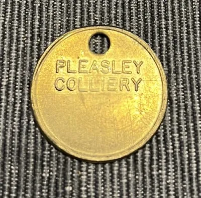 RARE Pre 1947 Blank Pleasley Colliery Coal Mine Pit Check • £19.28