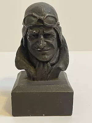 Vintage Michael Garman 1969 Pilot Bust Aviator Sculpture • $9.99