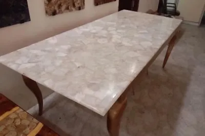 48 X24  White Quartz Dining Table Top Kitchen Countertops Interior • $1524.27