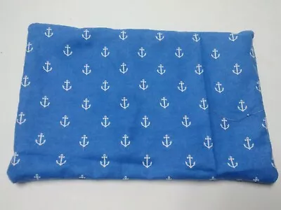 Corn Heating Pad Microwave Corn Bag Therapy Heat Pack Blue Anchors Flannel • $21.95