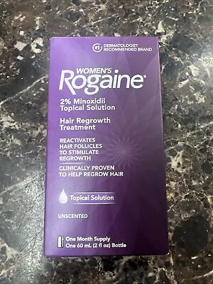 Women's Rogaine Hair Regrowth Treatment 1-Month Supply 2 Fl Oz EXP: 3/2028! NEW • $20