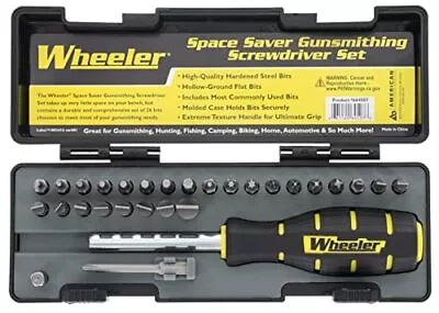 Wheeler 26 Bit Gunsmith Screwdriver Set Space Saver Tool Gunsmithing Firearm • $20.27