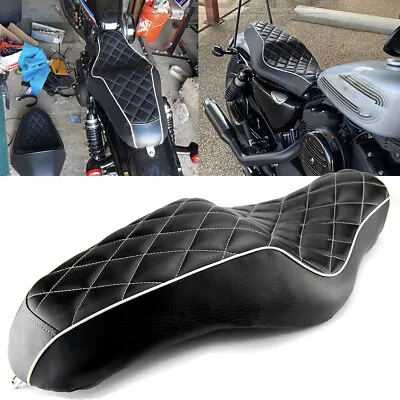 2-Up Driver & Passenger Seat For Harley Sportster XL 1200 883 48 72 Iron 2005-Up • $81.95